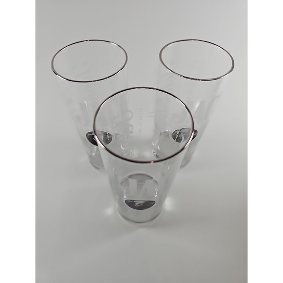 Set Of 3 - Jack Daniels Highball Glasses Tall Old No 7 Brand Tennessee Whiskey - Picture 3 of 4